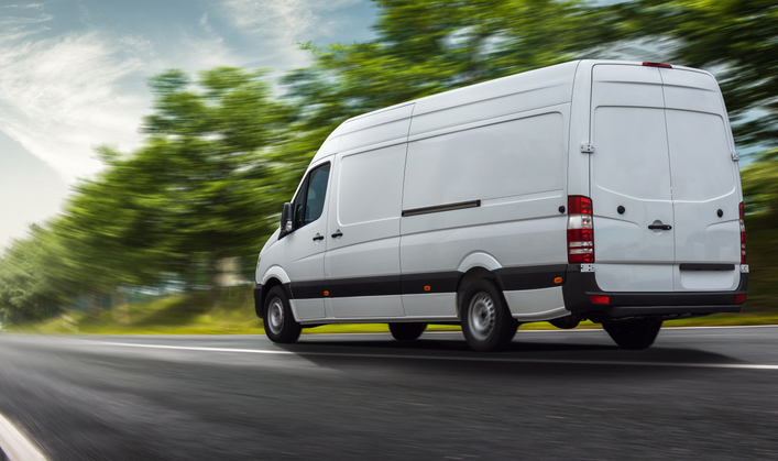 white truck on road | Pro Comfort Heating & Cooling